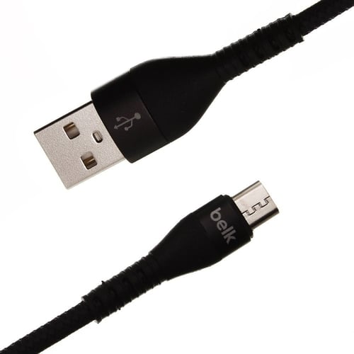 كيبل شاحن MICRO USB قماشي 2 متر شركة belk