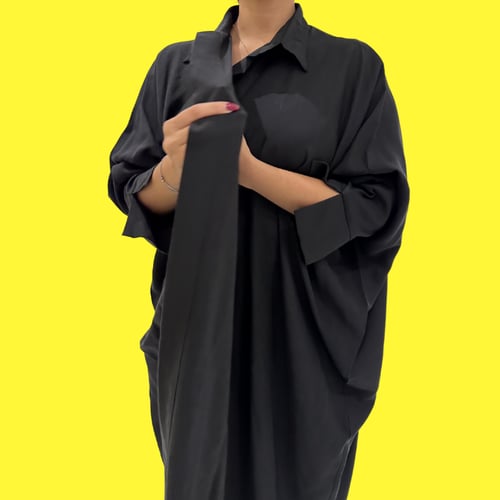 Shirt Abaya in Black