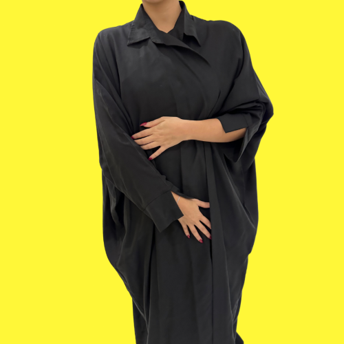 Shirt Abaya in Black