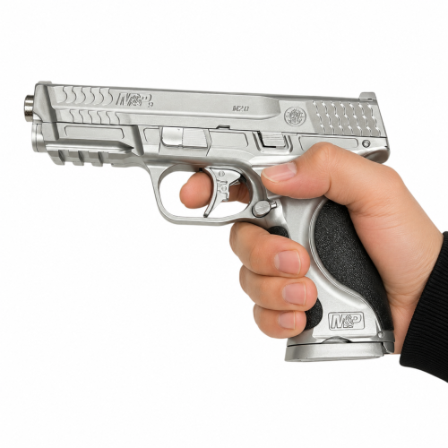 فرد MP9 خرز شكل واقعي لون فضي | مع قطع حديد
