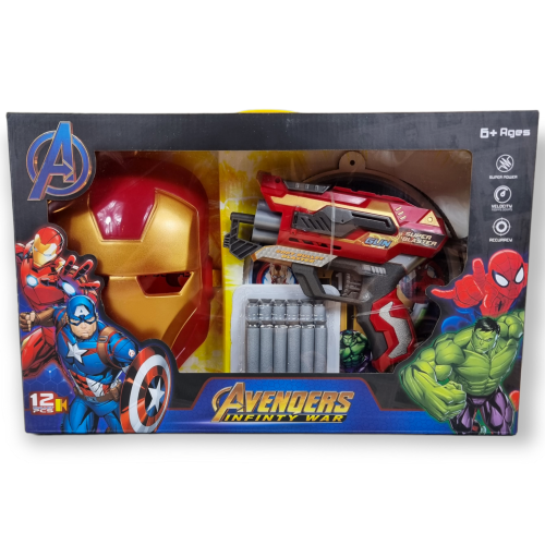 مسدس + قناع ايرون مان