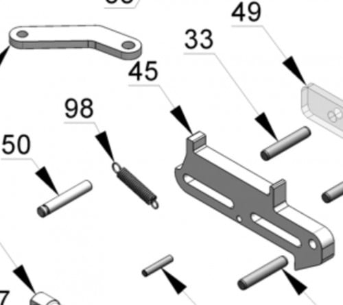 سبرنق سحّاب الهمر القطعه رقم 98