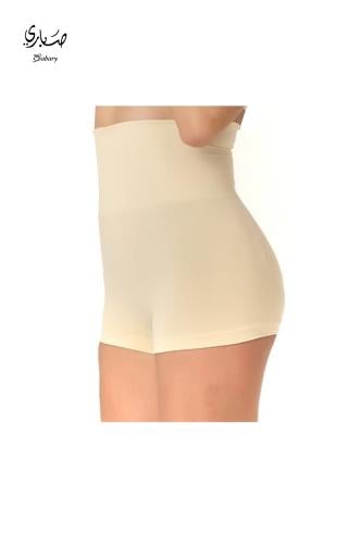 مشد شورت من الألياف والبلوستر المرن يحتوي علي سيلك...