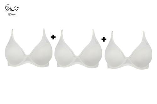 حماله صدر بحديده حشوه خفيفه بتصميم شيفون من الأطرا...