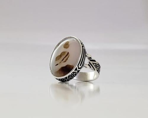 خاتم عقيق يماني مصور