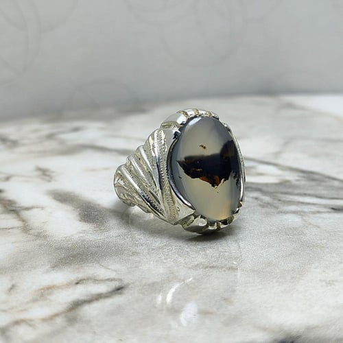 خاتم عقيق يماني مصور