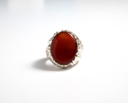 خاتم عقيق يماني كبدي