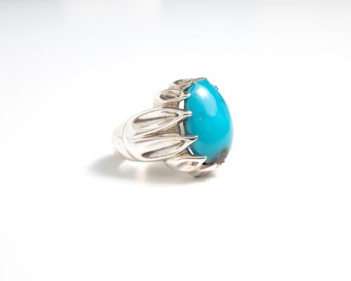 خاتم فيروز طبيعي صافي