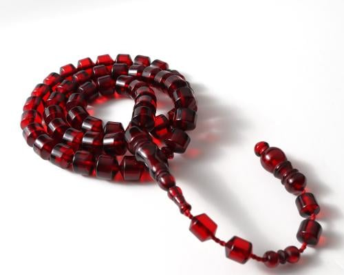 سبحة بكلايت حمراء اسطوانية