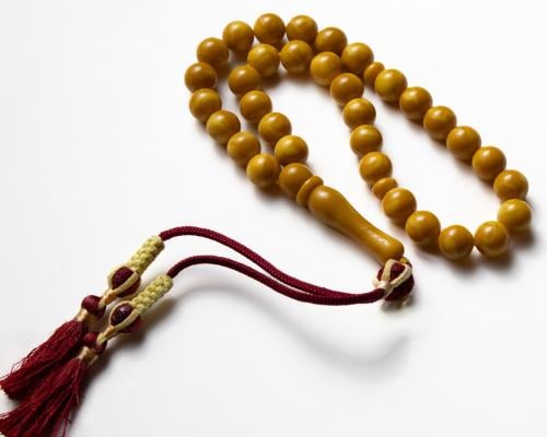 سبحة تراب الكهرمان الجملي