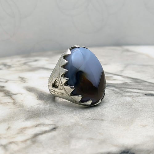 خاتم عقيق يماني مصور