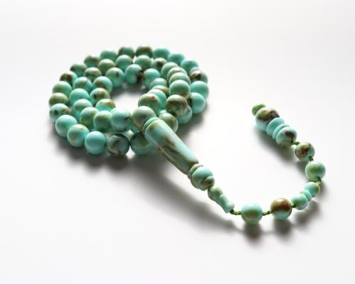 سبحة بكلايت باللون الاخضر التيفاني المميز