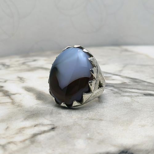 خاتم عقيق يماني مصور