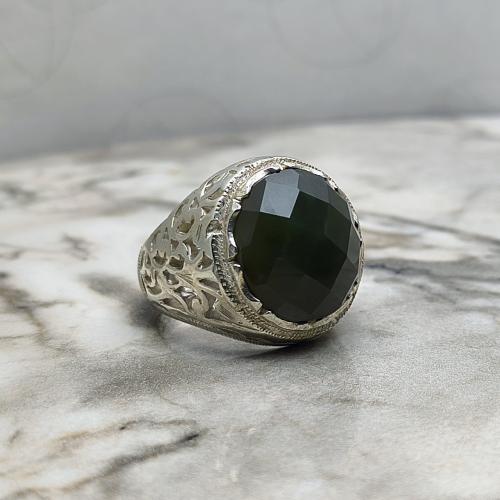 خاتم عقيق يشم يماني