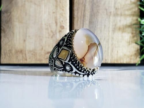 خاتم عقيق يماني مصور