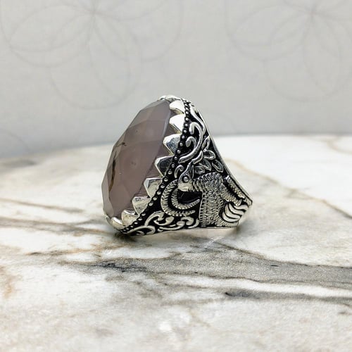 خاتم عقيق يماني مترش