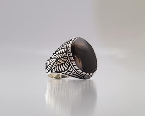 خاتم عقيق يماني مصور