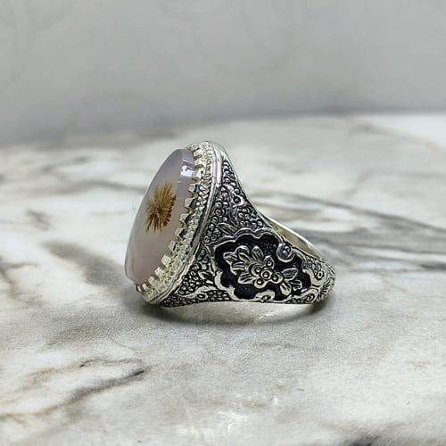 خاتم عقيق يماني مشجر