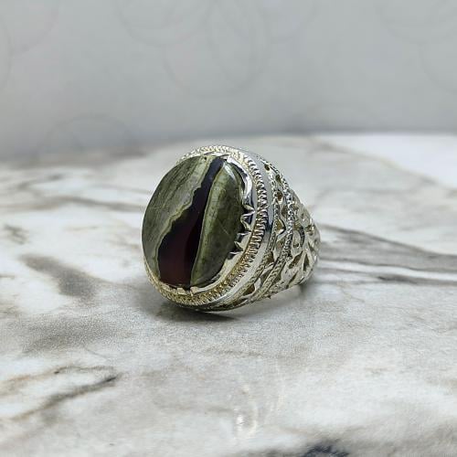 خاتم عقيق يماني جزع