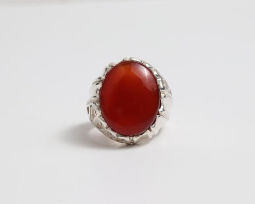 خاتم عقيق يماني كبدي