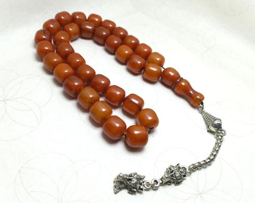 سبحة فاتوران تركي لون برتقالي قرميدي جامبو