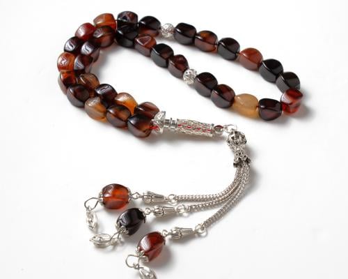 سبحة عقيق أحمر 33 حبة