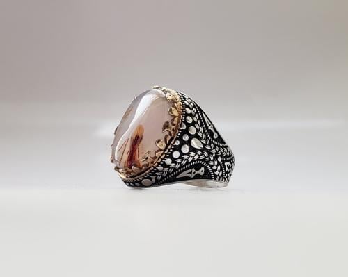 خاتم عقيق يماني مصور