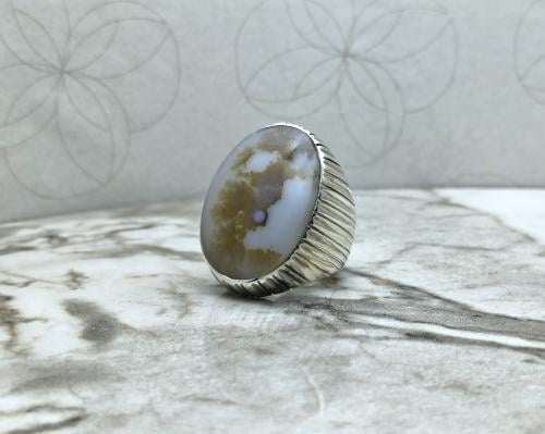 خاتم عقيق يماني مشجر