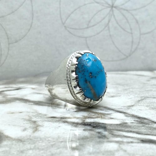 خاتم فيروز كرماني طبيعي