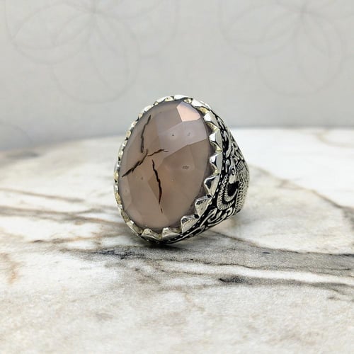 خاتم عقيق يماني مترش