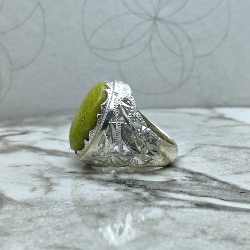 خاتم فيروز كرماني حسيني طبيعي