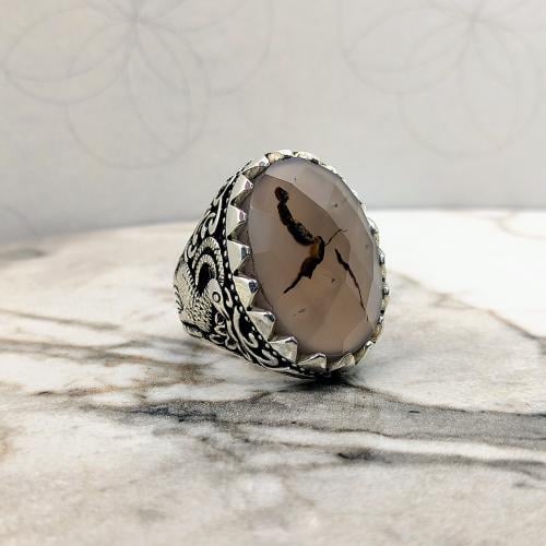 خاتم عقيق يماني مترش