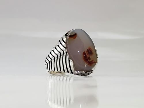 خاتم عقيق يماني مصور