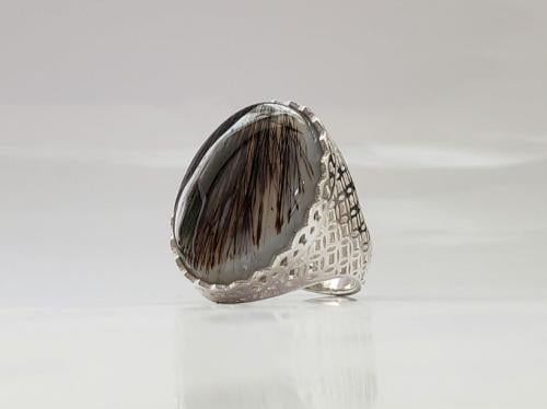 خاتم عقيق يماني مسماري