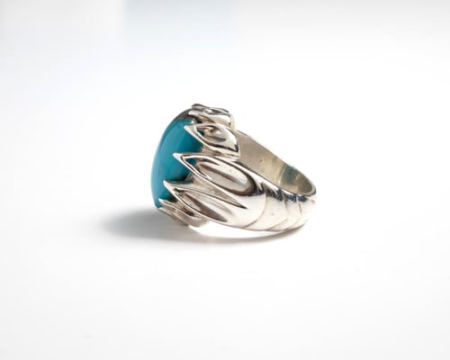 خاتم فيروز طبيعي صافي