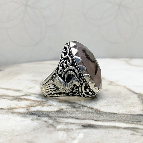 خاتم عقيق يماني مترش