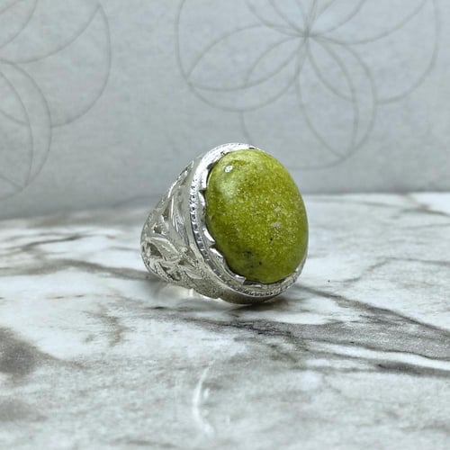 خاتم فيروز كرماني حسيني طبيعي