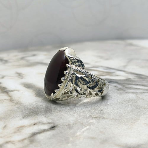 خاتم عقيق يماني كبدي