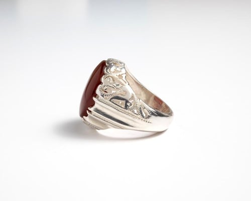 خاتم عقيق يماني كبدي