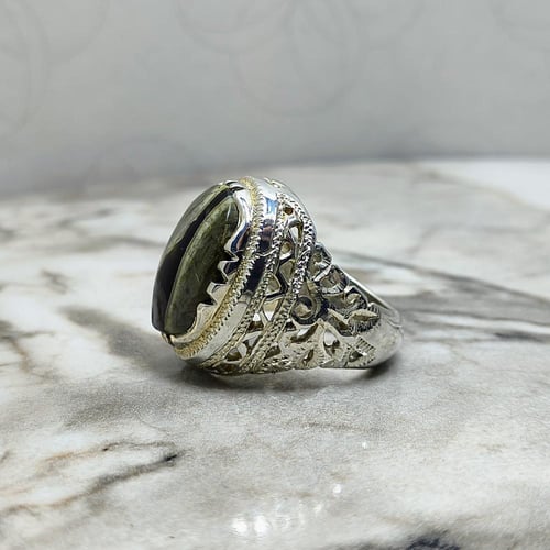 خاتم عقيق يماني جزع