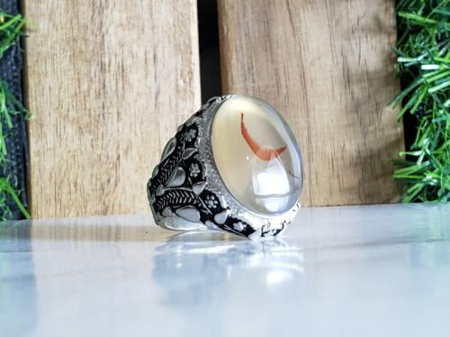 خاتم عقيق يماني مصور