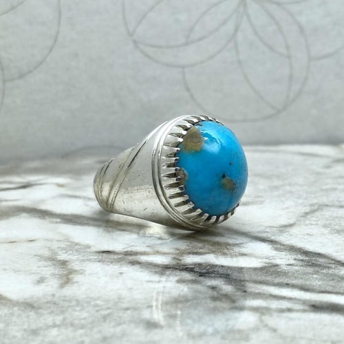 خاتم فيروز كرماني طبيعي