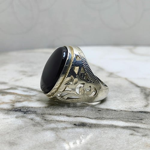 خاتم عقيق يماني شفة العبد