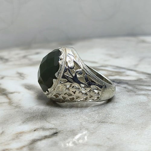 خاتم عقيق يشم يماني