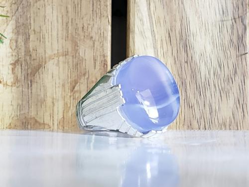 خاتم عقيق يماني سماوي