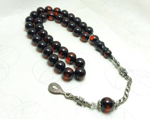 سبحة فاتوران تركي لون "كرزي داكن" (دم الغزال)