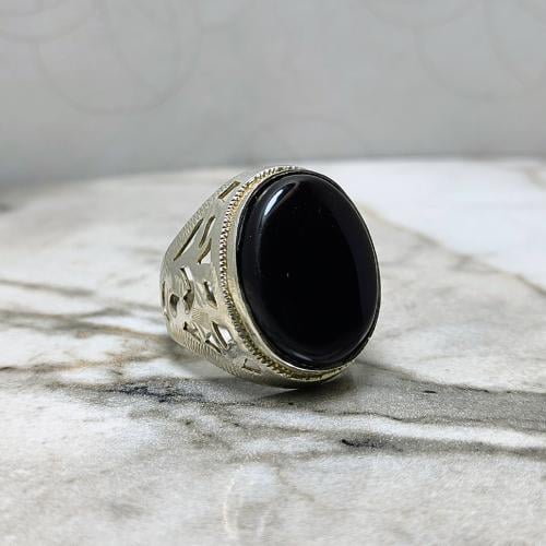 خاتم عقيق يماني شفة العبد