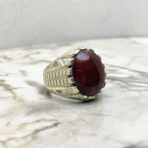 خاتم عقيق يماني كبدي