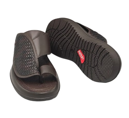 نعال إيطالي تقنية سويسري طبي - طبعة الثعبان - بني...