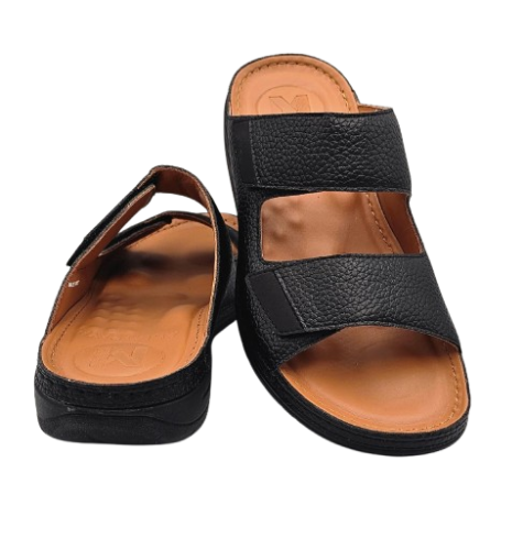 نعال إيطالي فاخر - طبي أسود